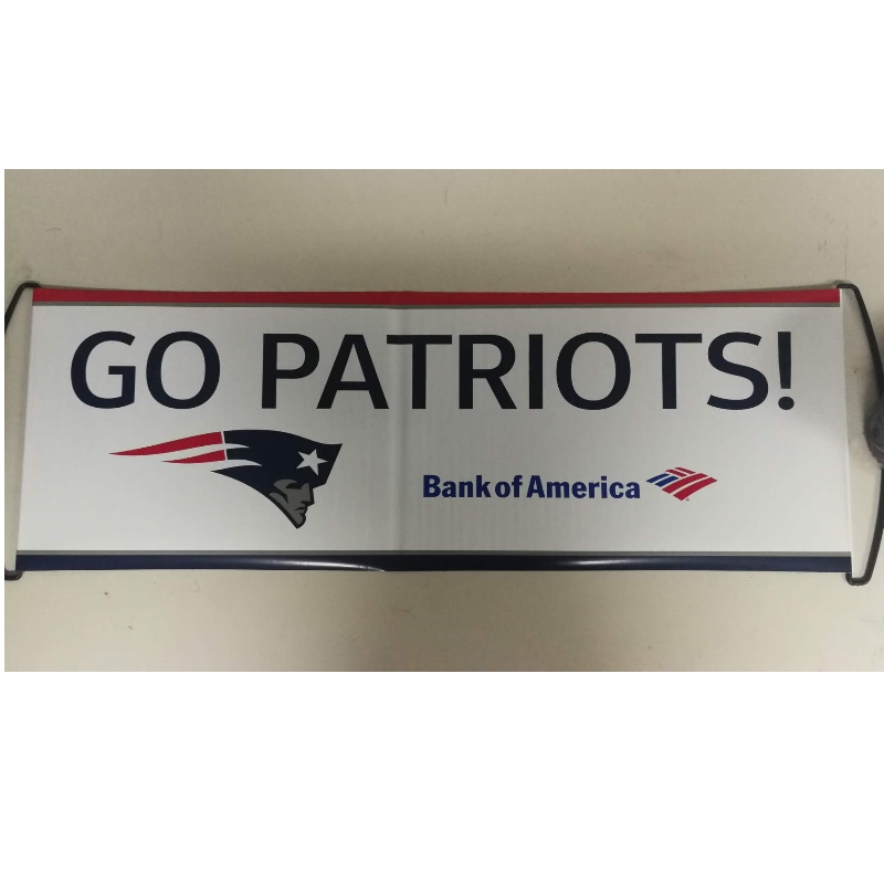 Custom Logo Hand Held Roller Banner- Patriots 24x68CM